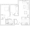 Two Bed / Type C Enter with kitchen on your right, coat closet to the left, overlooking living room. Bedrooms and bath to the left. Master has additional large closet.